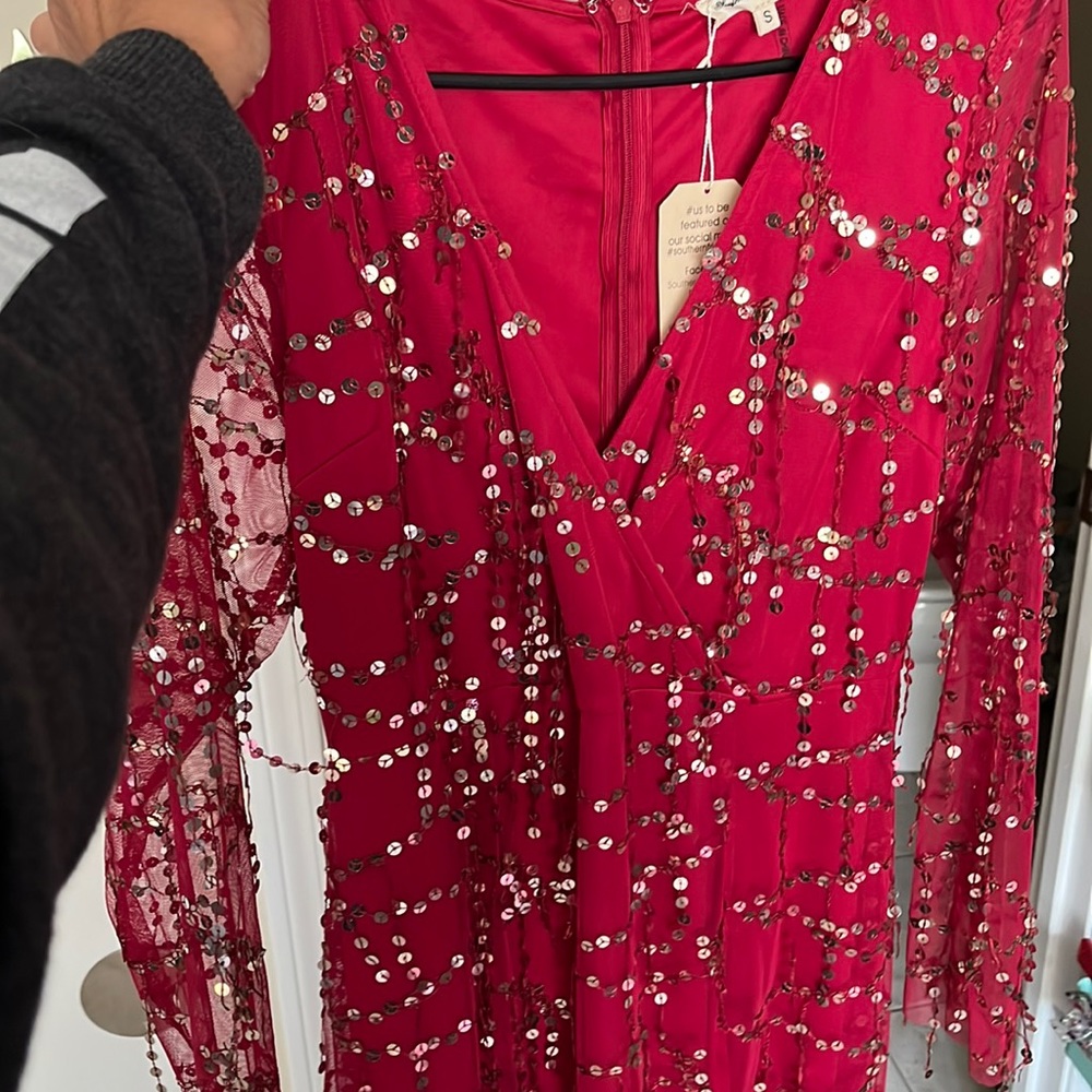 Long sequined dress